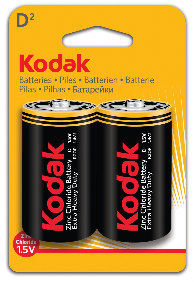 Kodak  R20-2BL EXTRA HEAVY DUTY   батарейка