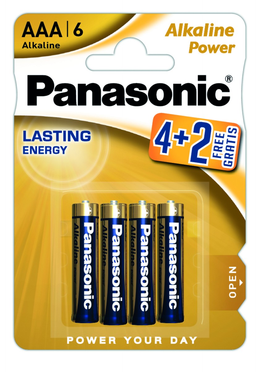 Panasonic LR03 Alkaline Power Bl*6 (4+2) батарейка