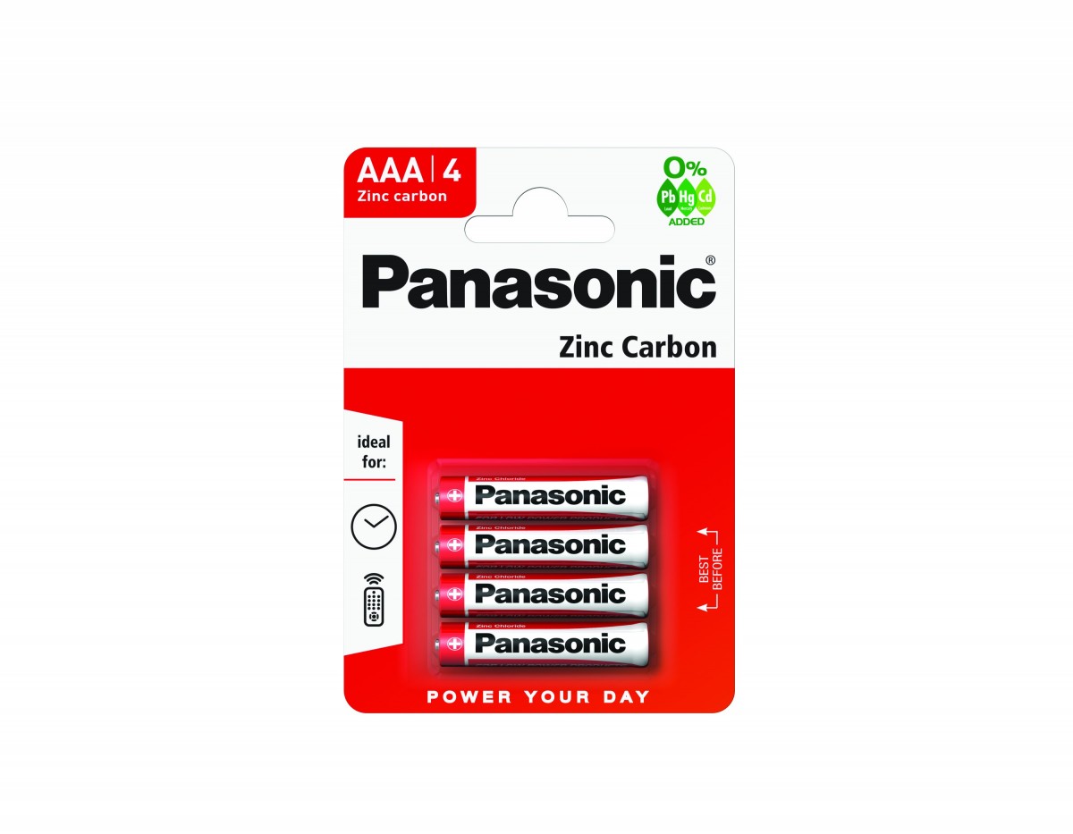 Panasonic     R03  Zinc Carbon  BL*4 батарейка