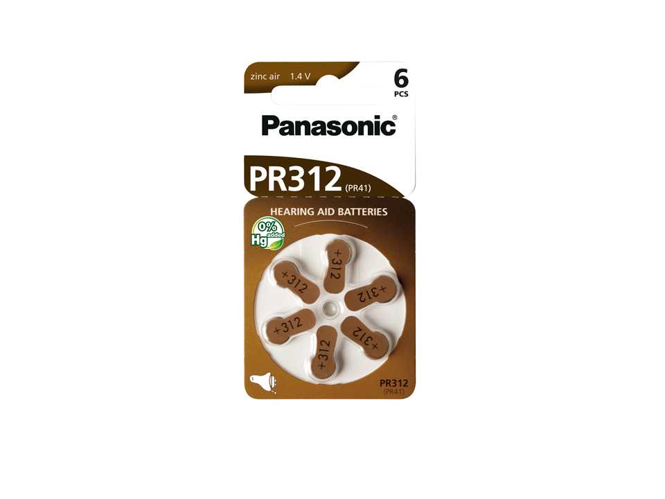 Panasonic  PR  - 312 H батарейка